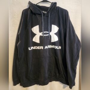 Under Armour Black Hoodie with White Logo